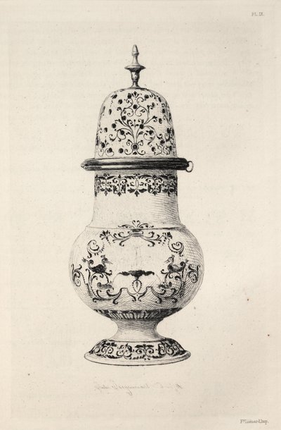 A kerámiaművészet története: A fazekasság leíró és filozófiai tanulmányozása...IX. tábla, 1877. alkotó: Jules Ferdinand Jacquemart