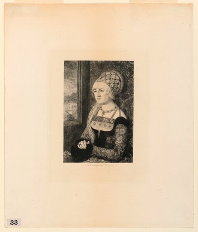 Fiatal nő portréja, az "Etchings of Pictures in the Metropolitan Museum, New York" című filmből alkotó: Jules Ferdinand Jacquemart