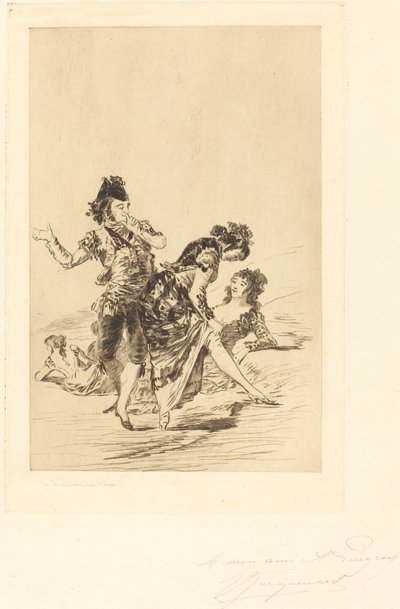 Spanyol jelenet alkotó: Jules Ferdinand Jacquemart after Francisco de Goya