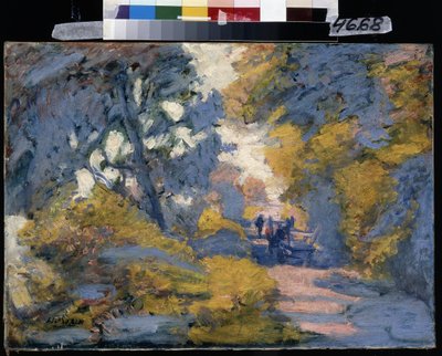 Napos út. Jules-Leon Flandrin festménye (Jules Leon Flandrin alkotó: Jules Flandrin