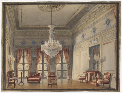 A szalon a Montpensier szárnyban, Palais Royal alkotó: Jules Frédéric Bouchet