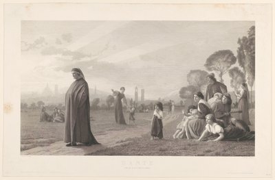 Dante, naar J.L. Gérôme alkotó: Jules Gabriel Levasseur