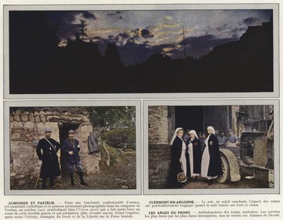 Káplán és lelkész, Clermont-En-Argonne, Les Anges du Front alkotó: Jules Gervais Courtellemont