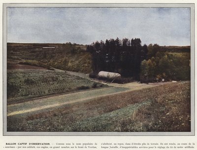 Fogságban tartott megfigyelő ballon alkotó: Jules Gervais Courtellemont