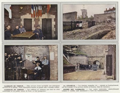 Verduni kazamata, A fellegvár, Verduni kazamata, A kazamaták bejárata alkotó: Jules Gervais Courtellemont