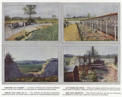 Chambry temető, A hősök sírjai, 75 mm-es lövedék áttörése, Semmit sem tisztelnek alkotó: Jules Gervais Courtellemont