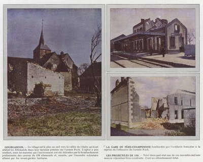 Gourgancon, La Gare de Fere-Champenoise, Les Projectiles de 150 alkotó: Jules Gervais Courtellemont