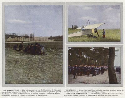 Egy géppuska, egy morán, gyalogsági társaság alkotó: Jules Gervais Courtellemont
