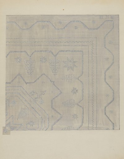Candlewick Coverlet Woven, c. 1936. alkotó: Jules Lefevere