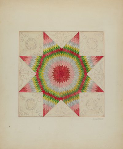 Patchwork Quilt, c. 1936. alkotó: Jules Lefevere