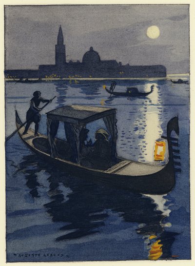 Illusztráció Casanova emlékirataihoz (színes litográfia) alkotó: Jules Marie Auguste Leroux