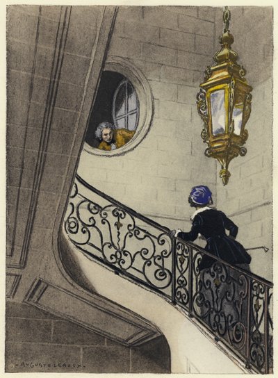 Illusztráció Casanova emlékirataihoz (színes litográfia) alkotó: Jules Marie Auguste Leroux