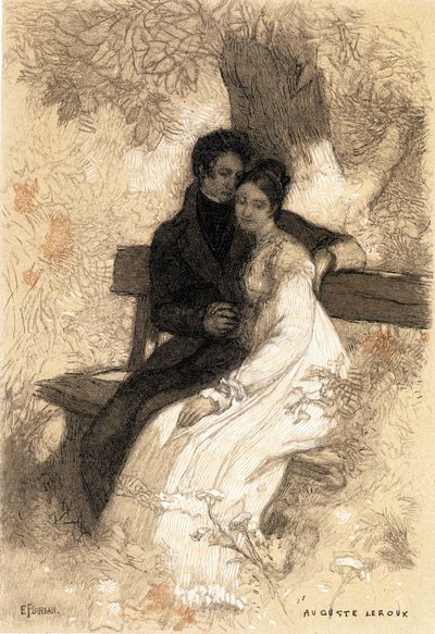 Auguste Leroux illusztrációja Eugenie Grandet-hez (nyomtatás) alkotó: Jules Marie Auguste Leroux