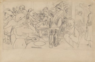 Caf? Színhely alkotó: Jules Pascin