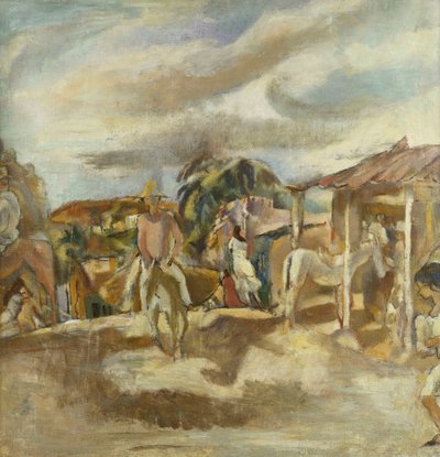 Kubai falu; Kubai falu, 1917-1918 körül alkotó: Jules Pascin