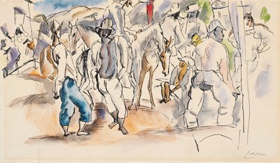Figurák és lovak alkotó: Jules Pascin