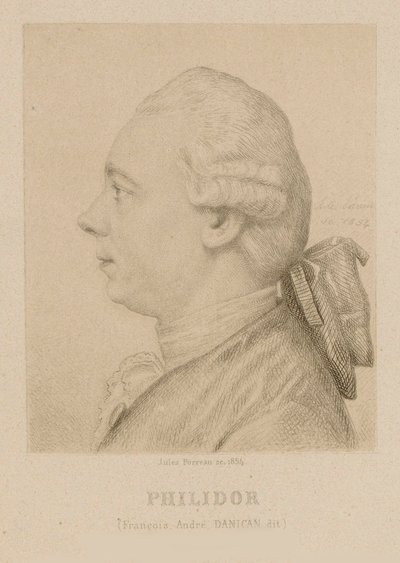 François-André Danican Philidor portréja 1726-1795. alkotó: Jules Porreau