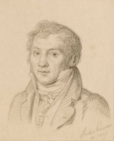 Louis-Luc Loiseau de Persuis hegedűművész és zeneszerző portréja 1769-1819, 1849. alkotó: Jules Porreau