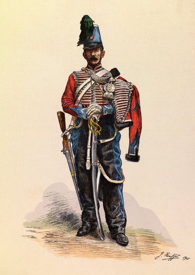 Jules Rouffet (1862-1931) dandártábornok portréja, 1845 körül, Magángyűjtemény alkotó: Jules Rouffet