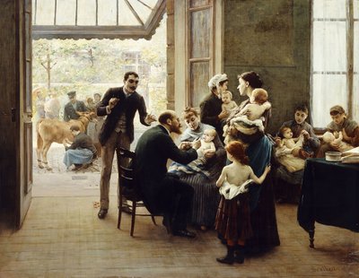 Tisztelet Louis Pasteur előtt; Tisztelet Louis Pasteur előtt, alkotó: Jules Scalbert