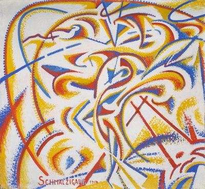 A táncos mozgásának dinamikus kifejezése alkotó: Jules Schmalzigaug