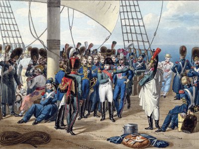 Napóleon visszatér Elba szigetéről - Vernet, Jules (1792-1843) - 1815 - Akvarell papíron - 26,2x34,7 - Magángyűjtemény alkotó: Jules Vernet