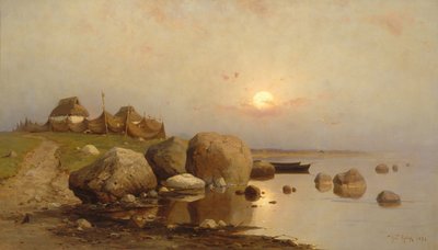 Halászfalu, 1892 alkotó: Juli Julievich Klever