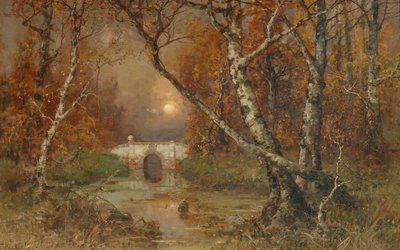 Elhanyagolt park, 1883 alkotó: Juli Julievich Klever