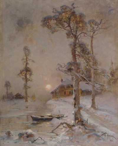 Téli naplemente, 1900 alkotó: Juli Julievich Klever