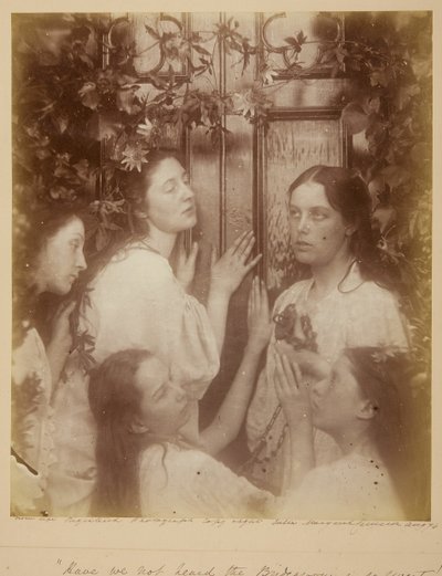 Nem hallottuk, hogy a vőlegény olyan édes, 1874 augusztusa. alkotó: Julia Margaret Cameron