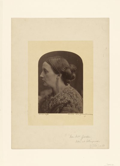 Tisztelt Gordonné / Caroline Emilia Mary Hershel alkotó: Julia Margaret Cameron