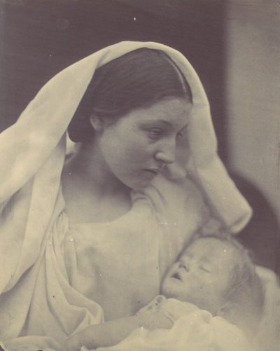 A pihenő Madonna, 1864. alkotó: Julia Margaret Cameron
