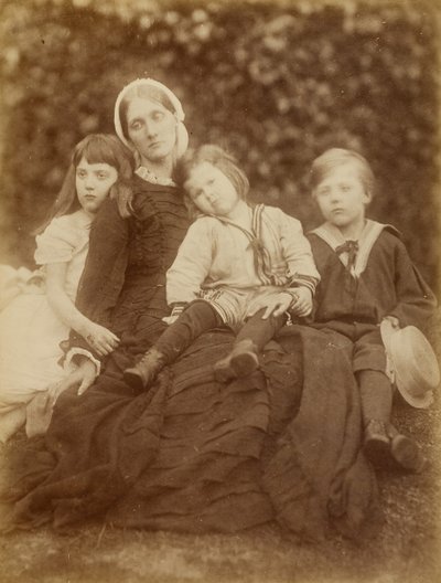 Mrs. Herbert Duckworth Florence Fisherrel, George Duckworth-szel és Herbert Fisherrel, 1872. augusztus. alkotó: Julia Margaret Cameron