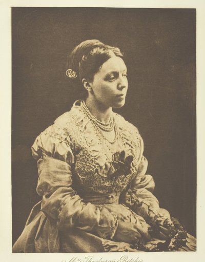 Mrs. Thackeray Ritchie, 1870, nyomtatott c. 1893. alkotó: Julia Margaret Cameron