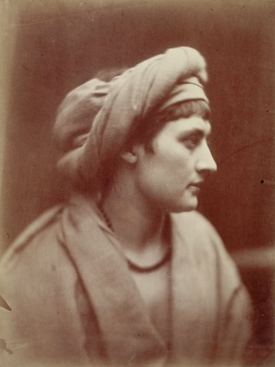 Női portré turbánnal alkotó: Julia Margaret Cameron