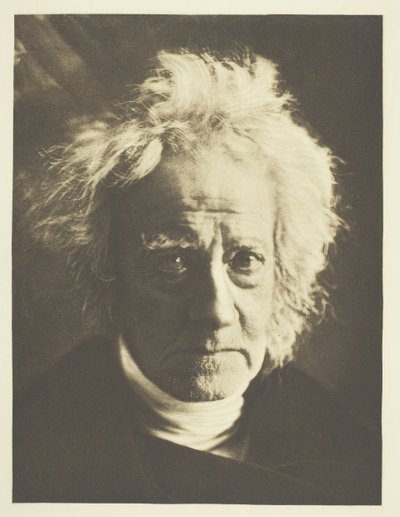 Sir John Herschel, 1867, 1890 októberében nyomtatták. alkotó: Julia Margaret Cameron