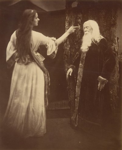 Vivien és Merlin, 1874. alkotó: Julia Margaret Cameron