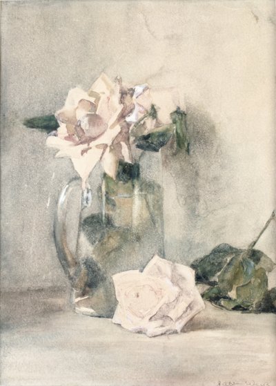 Study of Roses (wc papíron) alkotó: Julian Alden Weir