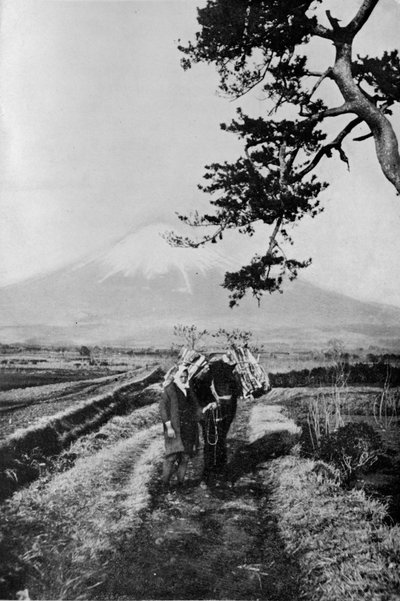 A Fuji régió parasztjai nem név szerint, hanem pusztán mint Ó, Jama, a tisztelt hegy, 1900. alkotó: Julian Leonard Street