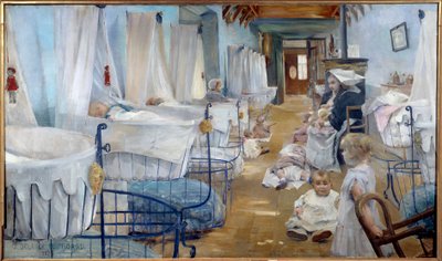 Les crceaux, óvoda állami segítségért Julie Delance Feurgard (1859-1892) festménye 1888 Brest, Szépművészeti Múzeum - Bölcsők, idősek otthona, állami segítség. Julie Delance Feurgard (1859-1892) festménye alkotó: Julie Delance Feurgard