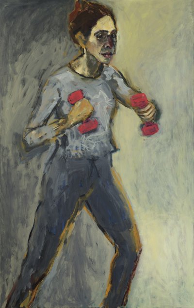 Önarckép, 2015, (akril és olaj, vászon) alkotó: Julie Held
