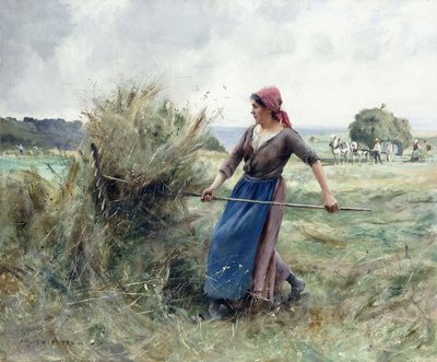Paraszt és széna, alkotó: Julien Dupre