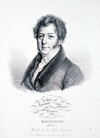 Francois Adrien Boieldieu (1775-1834) 1828 (litho) alkotó: Julien Leopold (after) Boilly