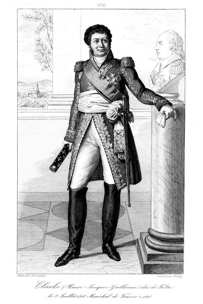 Henri Jacques-Guillaume Clarke 1765-1818, Feltre hercege és Franciaország marsallja, 1839. alkotó: Julien Leopold Boilly