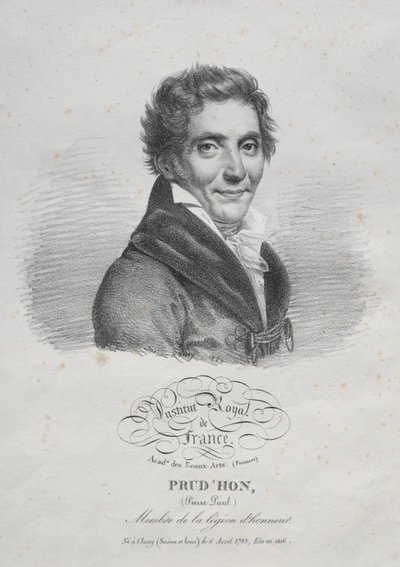 Pierre Paul Prudhon, 1820. alkotó: Julien Leopold Boilly