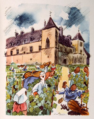 Francia Szőlőbirtok. 1944. Illusztráció: Julien Pavil alkotó: Julien Pavil