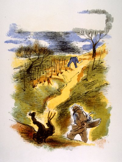 Humoros bor-illusztráció 1946. Illusztráció: Julien Pavil alkotó: Julien Pavil