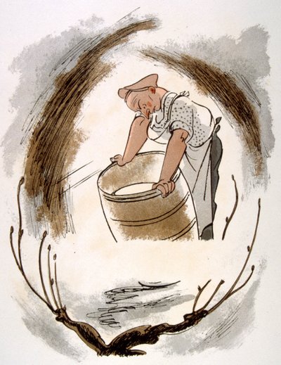 Humoros bor-illusztráció 1946. Illusztráció: Julien Pavil alkotó: Julien Pavil