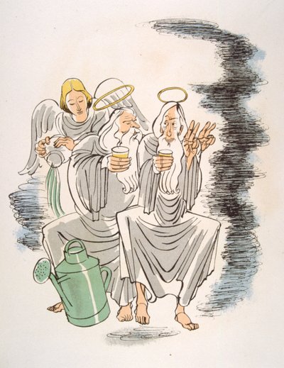 Humoros bor-illusztráció 1946. Illusztráció: Julien Pavil alkotó: Julien Pavil