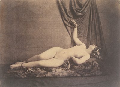 [Fekvő női akt], kb. 1853. alkotó: Julien Vallou de Villeneuve